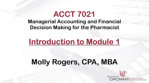 Thumbnail for entry ACCT7021 Module 1 Introduction