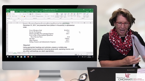 Thumbnail for ACCT7000 Excel Demo - P5-9