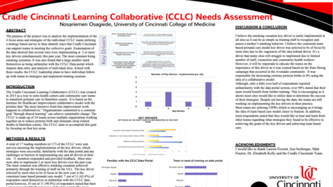 Thumbnail for entry Osagiede, N, Cradle Cincinnati Learning Collaborative (CCLC) Needs Assessment