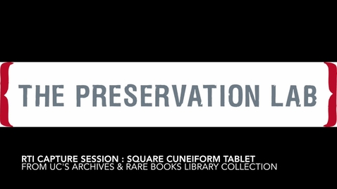 Thumbnail for RTI Capture Session - Small Square Cuneiform Tablet