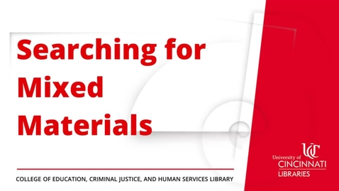 Thumbnail for Searching for Mixed Materials