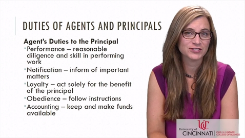 Thumbnail for BLAW2080 _ Duties of Agencies and Principles _ Whitney