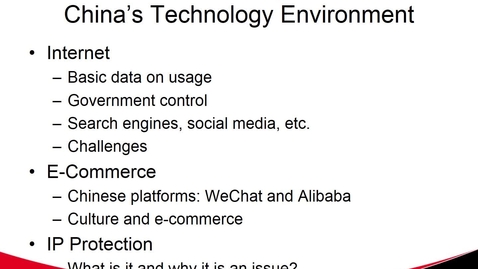 Thumbnail for entry MGMT7017 China's Technology Environment