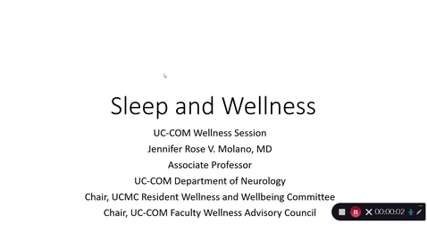 Thumbnail for Mindfulness Moment #4: Sleep and Wellness