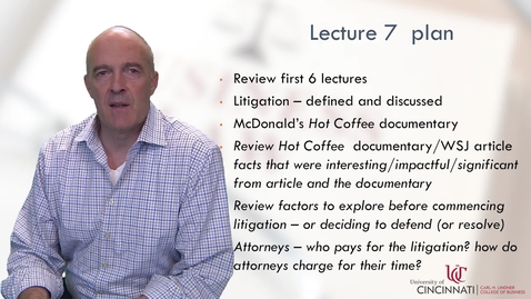 Thumbnail for BLAW2080 Module 1 Lecture 7