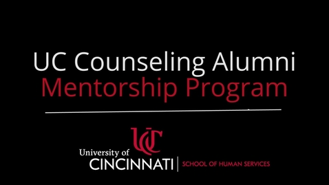 Thumbnail for entry UC Counseling Alumni Mentor Program Video
