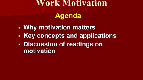 Thumbnail for MGMT 7014  motivation basics revised narrated