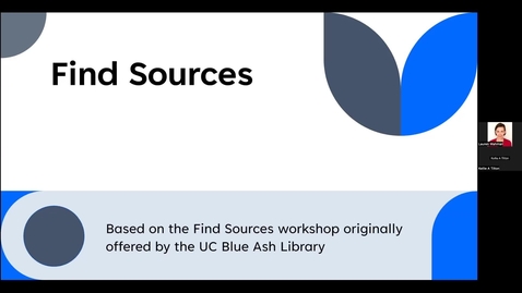 Thumbnail for entry Find Sources Webinar