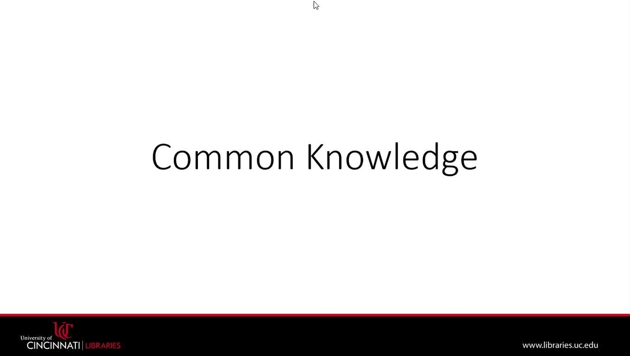 Common Knowledge | Plagiarism Module