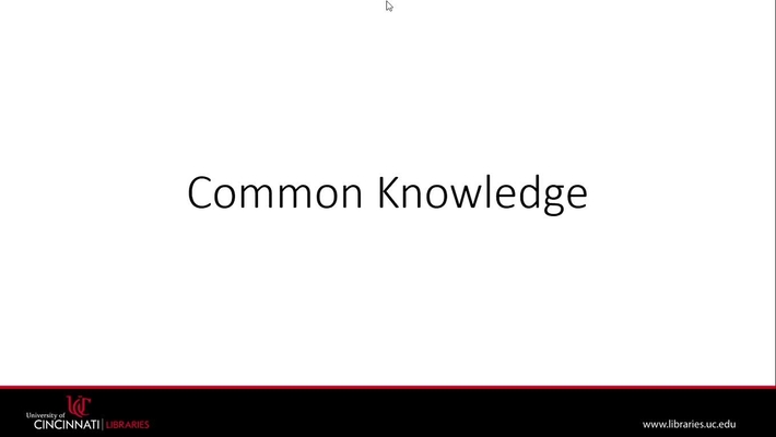 Common Knowledge | Plagiarism Module