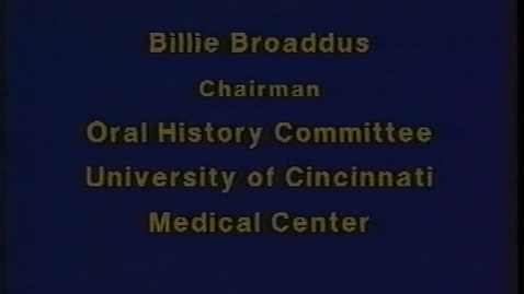 Thumbnail for Myron Melamed interviewed by Paul Biddinger and Cecilia Fenoglio-Preiser, June 7, 1991