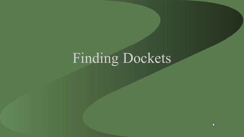 Thumbnail for entry Finding Dockets &amp; Litigation Documents -- by Susan Boland
