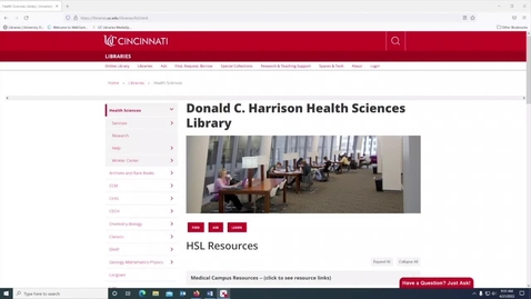 Thumbnail for Login to Library Record and Pay Fines - Health Science Library Patrons