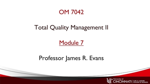 Thumbnail for entry OM 7042 Module 7 Overview