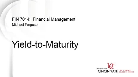 Thumbnail for Yield to Maturity