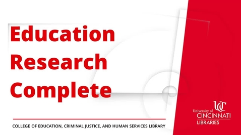 Thumbnail for Education Research Complete