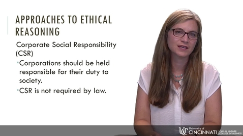 Thumbnail for entry BLAW 2080 - Module 2: Approaches to Ethical Decision Making