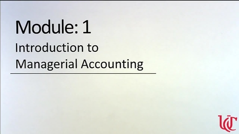 Thumbnail for entry ACCT2082 Module 1 Echo 360 Review