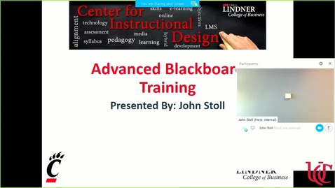 Thumbnail for Advanced Blackboard Training Recording July 2017