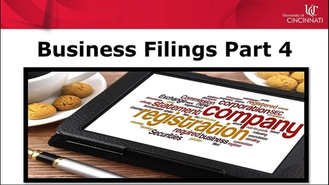 Thumbnail for Business Filings &amp;amp; Company Research Part 4: Specialized Resources