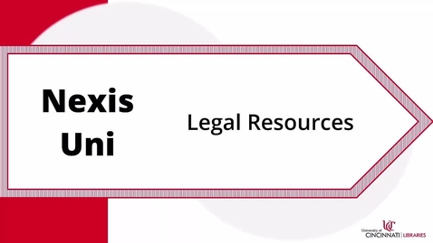Thumbnail for Nexis Uni: Legal Resources