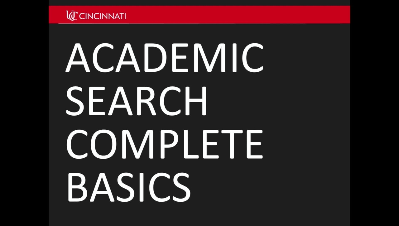 Academic Search Complete