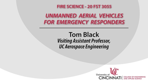 Thumbnail for UAV's for Emergency Responders 3-5