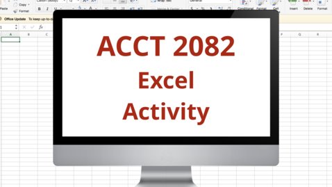 Thumbnail for entry Excel Activity 2-1