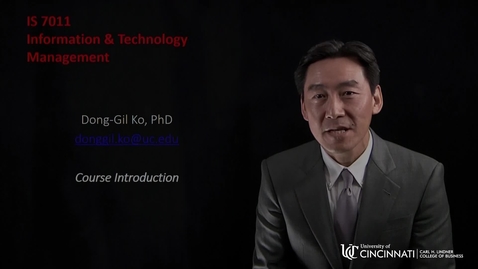 Thumbnail for IS 7011: Information and Technology Management