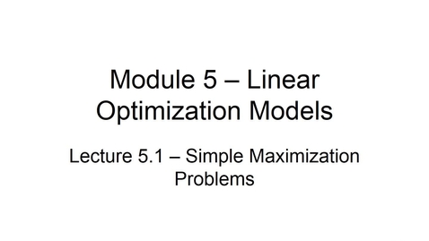 Thumbnail for BANA2082 White L5.1 Simple Maximization Problems