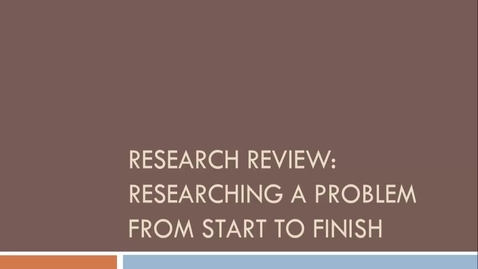 Thumbnail for entry Researching a Problem from Start to Finish Video Part 4: Finding and Verifying Cases -- by Susan Boland