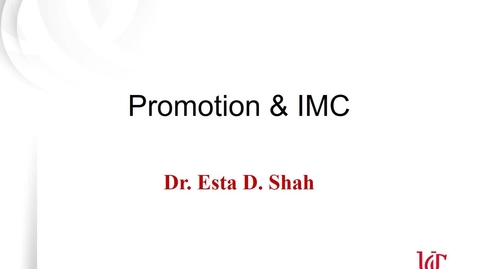 Thumbnail for Lecture 5.1 Promotion _IMC