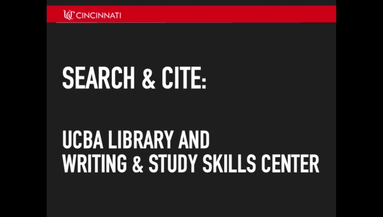 Search and Cite