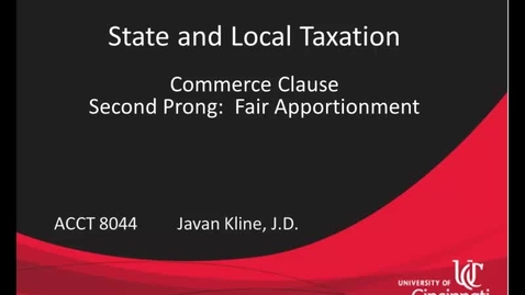 Thumbnail for Second Prong: Fair Apportionment
