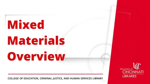 Thumbnail for Mixed Materials Overview
