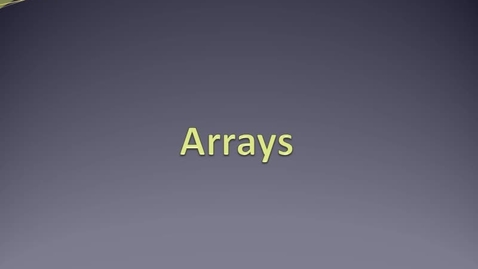Thumbnail for V7A_Array Indexing.mp4