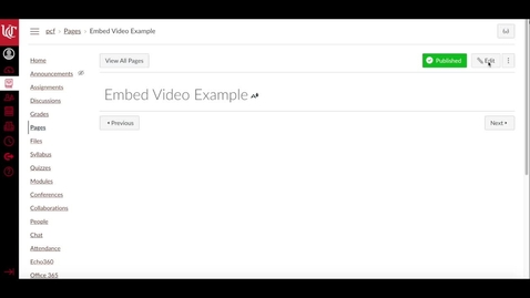 Thumbnail for Finding Videos in the Shared Repository from Canvas