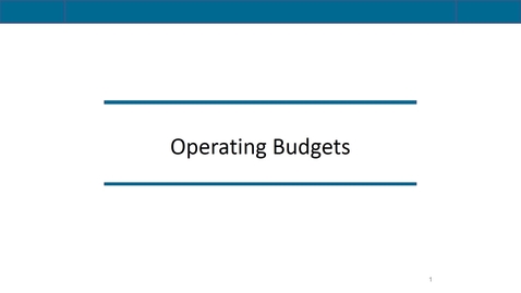 Thumbnail for entry Accounting 7012 Module 9 L2 Operating Budget