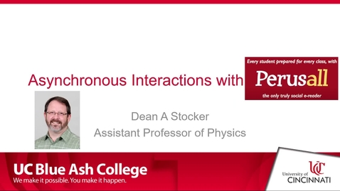 Thumbnail for entry Perusall Presentation - Dean Stocker Oct 2020