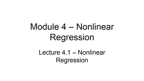 Thumbnail for BANA2082 White L4.1 Nonlinear Regression