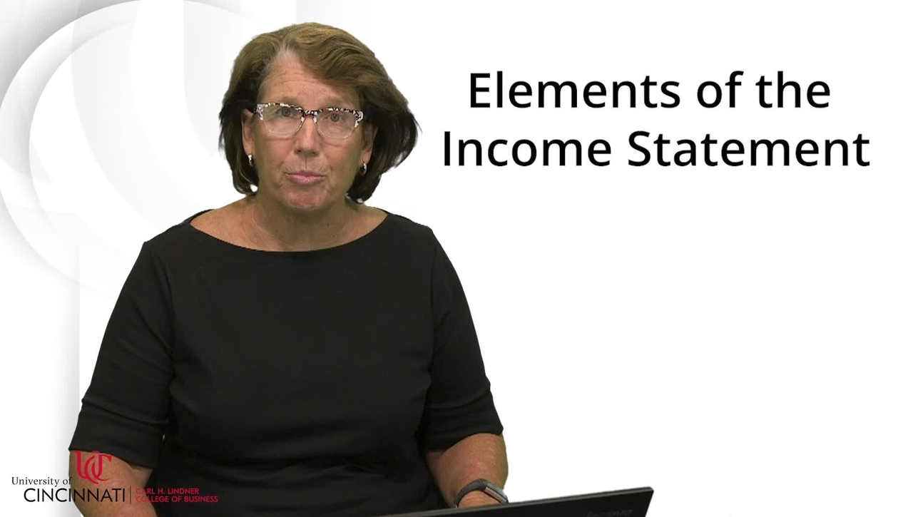 ACCT7000-Elements of the Income Statement