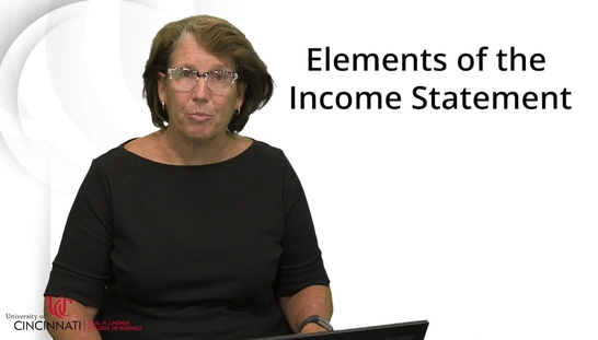 ACCT7000-Elements of the Income Statement