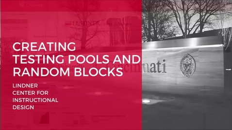 Thumbnail for entry Creating Testing Pools and Random Blocks
