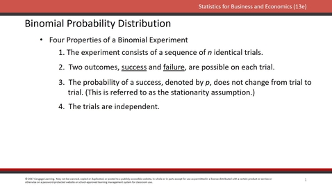 Thumbnail for entry Binomial Probability Distributions