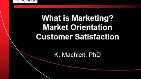 Thumbnail for entry Market Orientation