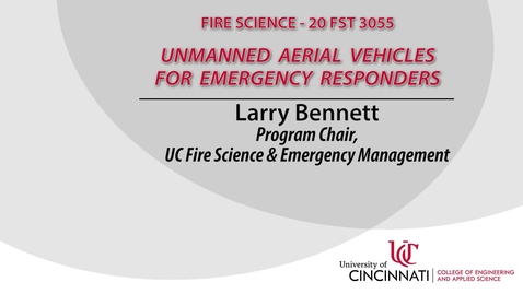 Thumbnail for UAV's for Emergency Responders 5-2
