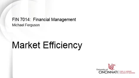 Thumbnail for entry Market Efficiency
