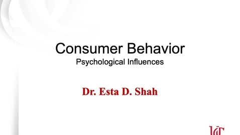 Thumbnail for entry Consumer Behavior 1