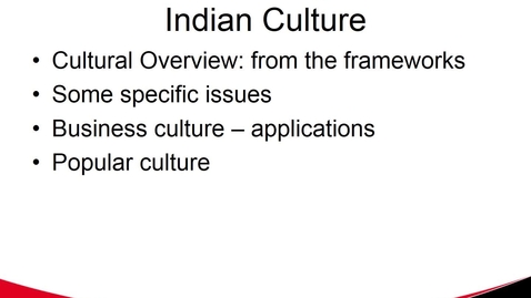 Thumbnail for entry MGMT 7017 Indian Culture