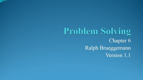 Thumbnail for entry ENTR 7082 Chapter 06 Problem Solving